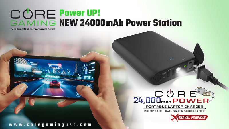 24000mAh Power Bank - Charger - Game On!