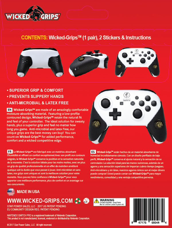 Wicked Grips™ High Performance Controller Grips & Thumb Grips Combo for Nintendo