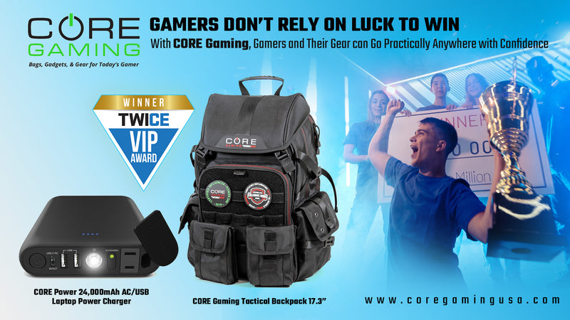 With CORE Gaming, Gamers and Their Gear can Go Practically Anywhere with Confidence  