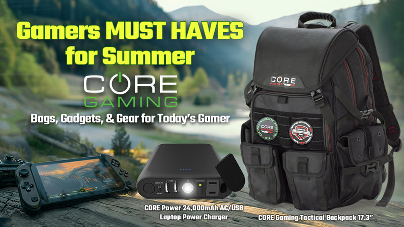 Gear Up with Backpacks, Mobile Chargers, Headsets, and More from CORE Gaming