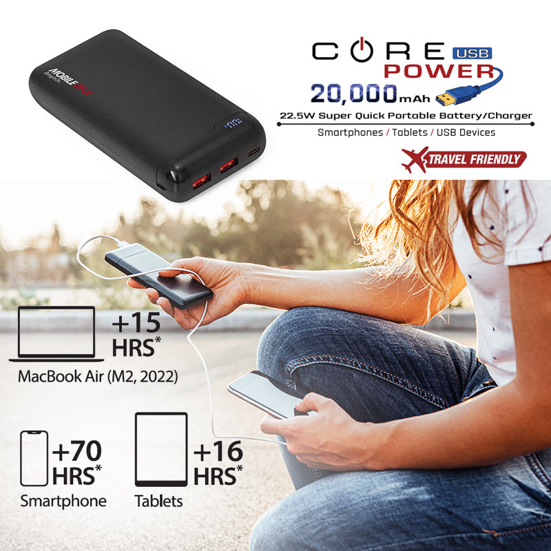 CORE Power 20,000mAh USB Power Charger