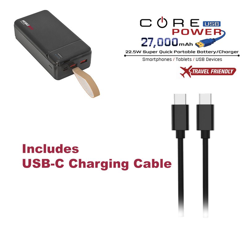 CORE Power 27,000mAh USB Power Charger